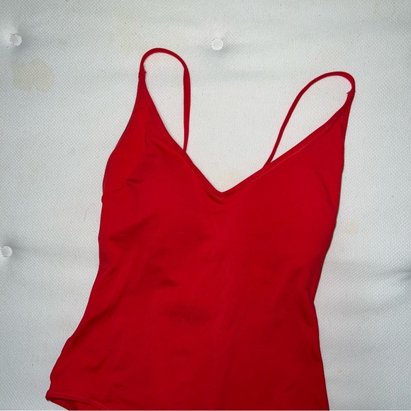 H&M Red One Piece Bathing Suit Swim - Picture 2 of 5